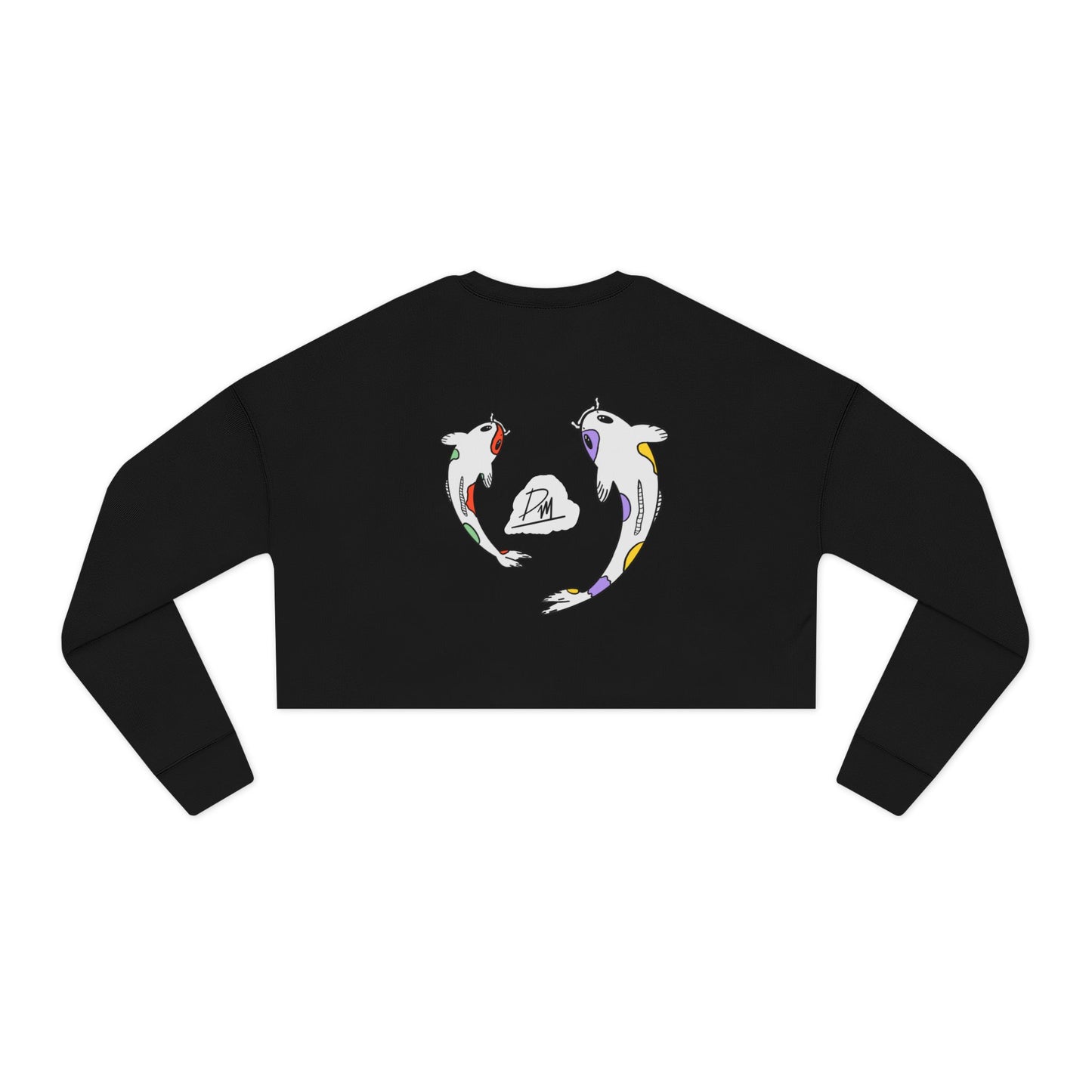 "Love of Koi" Women's Cropped Sweatshirt