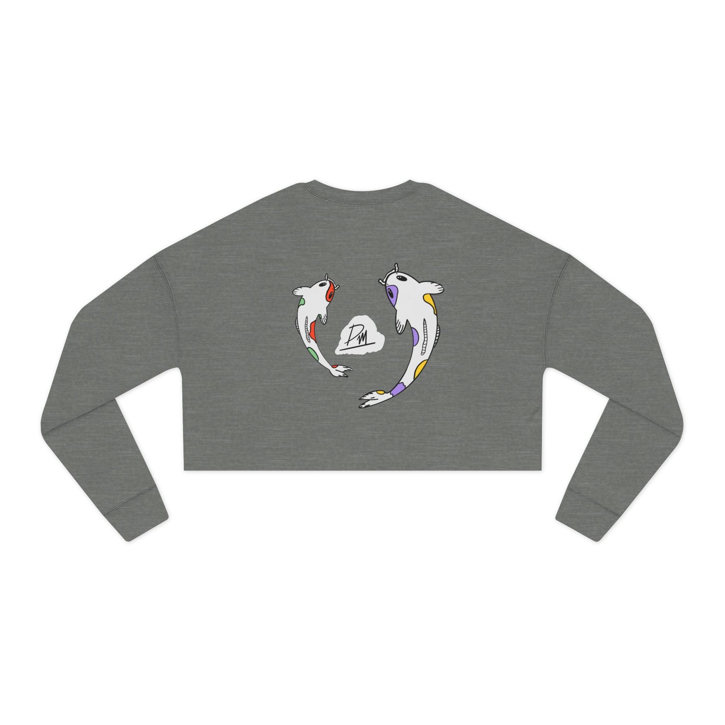 "Love of Koi" Women's Cropped Sweatshirt